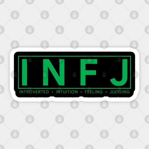 INFJ Personality (Modern Style) Sticker by personalitysecret